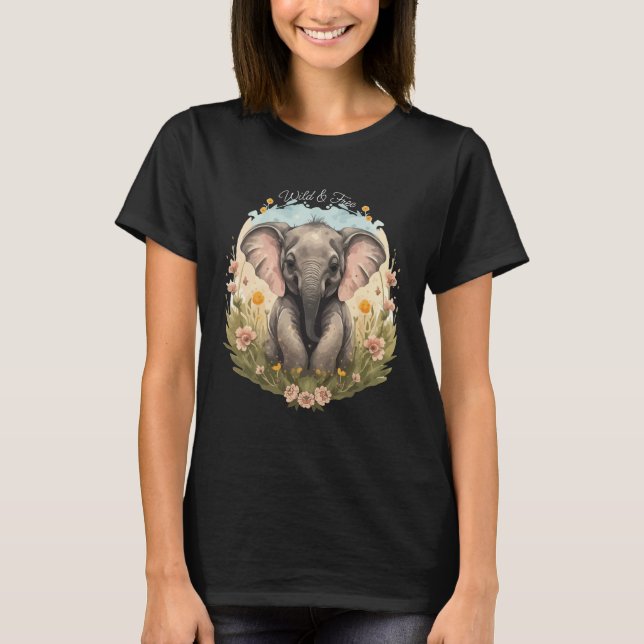 Camiseta Beijo-Elefante Cachorro Febre (Frente)