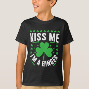 Camiseta Beijo Engraçado Me Beije Eu Sou Uma Família Irland