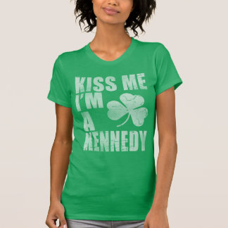 Camiseta Beijo irlandês bonitinho Eu sou um Kennedy