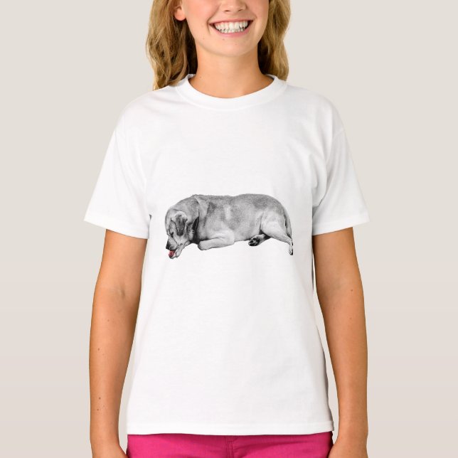Camiseta Beijo Vermelho, Descansa (Frente)