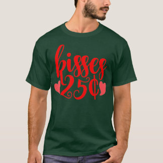 Camiseta Beijos De 25 Centavos Engraçado Dia de os namorado