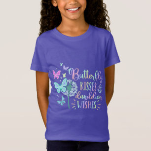 Camiseta Beijos de Borboleta Desejos de Dente-de-Leão Perso