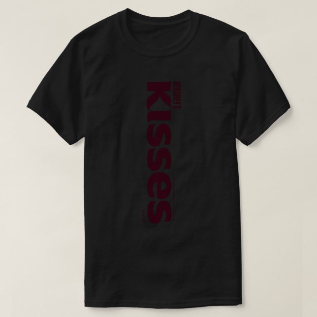 Camiseta Beijos de Hershey com Design de logotipo de texto  (Frente do Design)