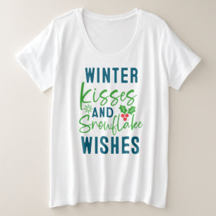 Camiseta Beijos de Inverno e Desejos de Floco de Neve-51963