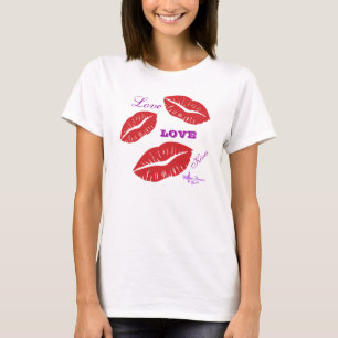 Camiseta Beijos e amor Bella Flores Círculo Superior