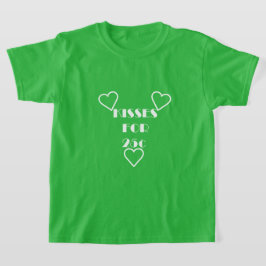 Camiseta Beijos por 25 centavos - Camisa-T Básica para Meni