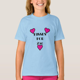 Camiseta Beijos por 25 centavos - Camisa-T Básica para Meni