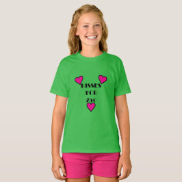 Camiseta Beijos por 25 centavos - Camisa-T Básica para Meni