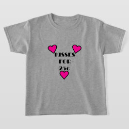 Camiseta Beijos por 25 centavos - Camisa-T Básica para Meni