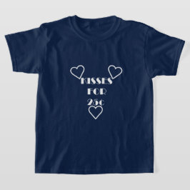 Camiseta Beijos por 25 centavos - Camisa-T Básica para Meni