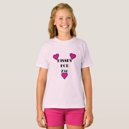 Camiseta Beijos por 25 centavos - Camisa-T Básica para Meni