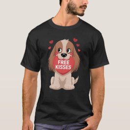 Camiseta Beijos sem Dia de os namorados de Cachorro do Cock