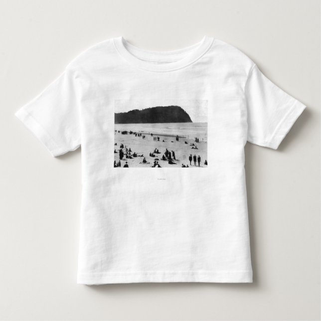 Camiseta Beira-mar, praia de Oregon e cabeça de Tillamook (Frente)