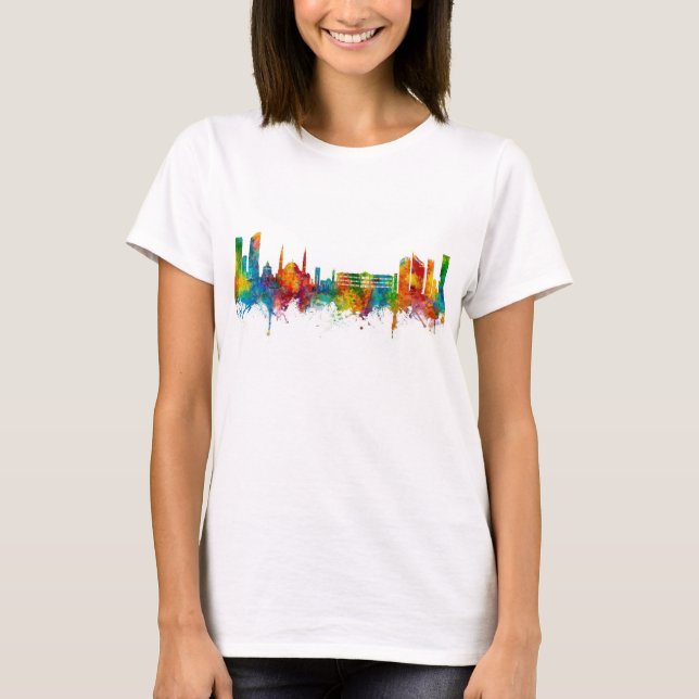 Camiseta Beirut Lebanon Skyline (Frente)