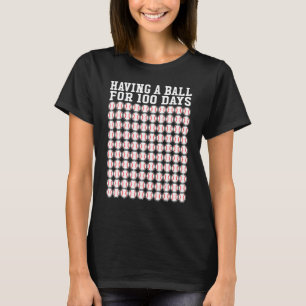 Camiseta Beisebol 100 Dias De Menino Professor Jogador De E