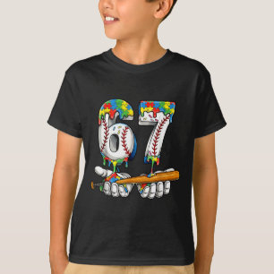 Camiseta Beisebol 67 puzzle gotejamento seis sete meme meni