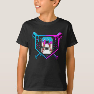 Camiseta Beisebol 9.º Aniversário Sorvete Drim 9 Anos