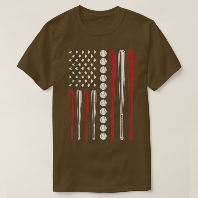 Camiseta Beisebol Americano Feam Gift Homens Meninos Rapari (Frente do Design)