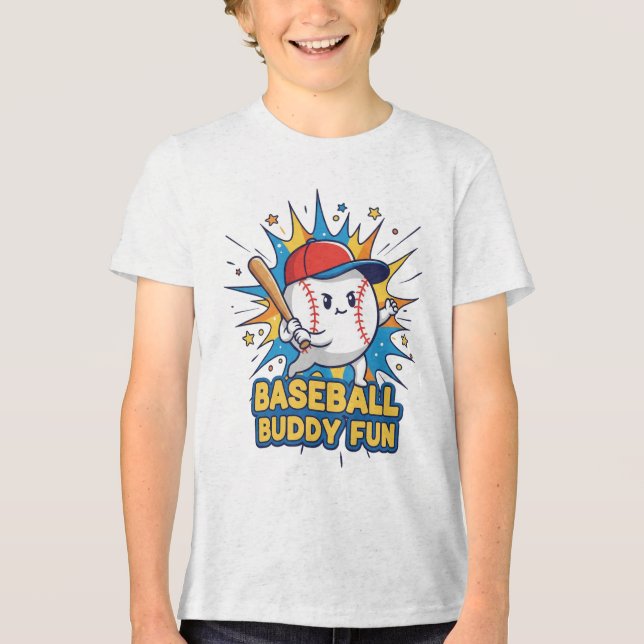Camiseta Beisebol Buddy Divertido (Frente)