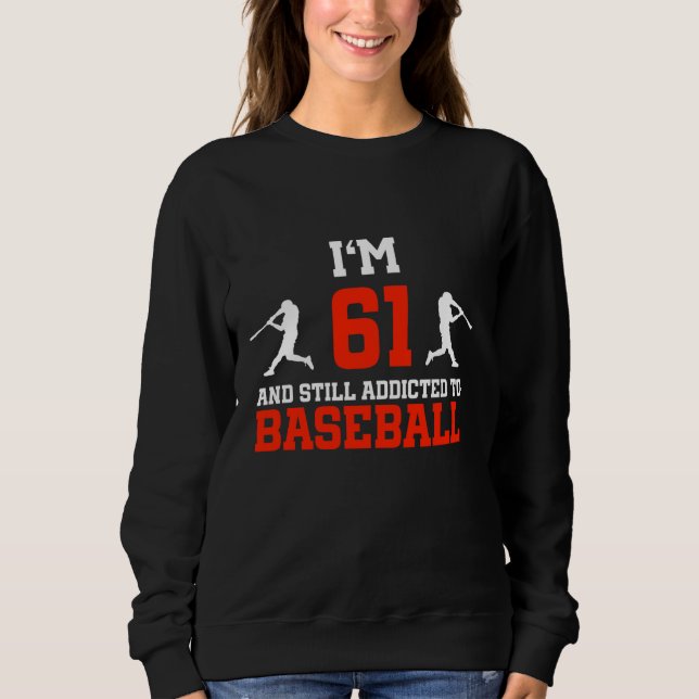 Camiseta Beisebol De 611 Anos De Aniversário, 61 Anos De Id (Frente)