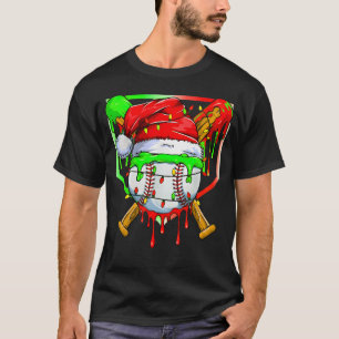Camiseta Beisebol de Natal Drip Para Meninos Sorvete Drip B