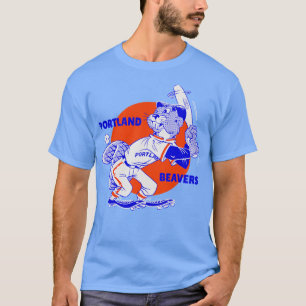 Camiseta Beisebol de Portland Beavers Retro 1