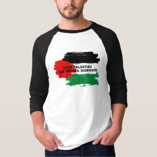 Camiseta Beisebol de Resistência e Solidariedade Palestino