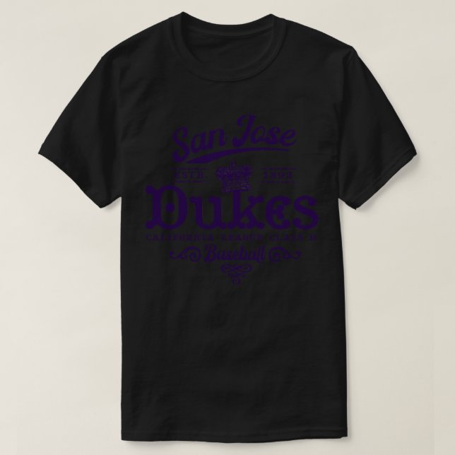 Camiseta Beisebol de San Jose Dukes (Frente do Design)