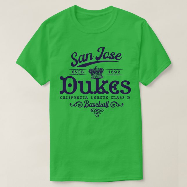 Camiseta Beisebol de San Jose Dukes (Frente do Design)