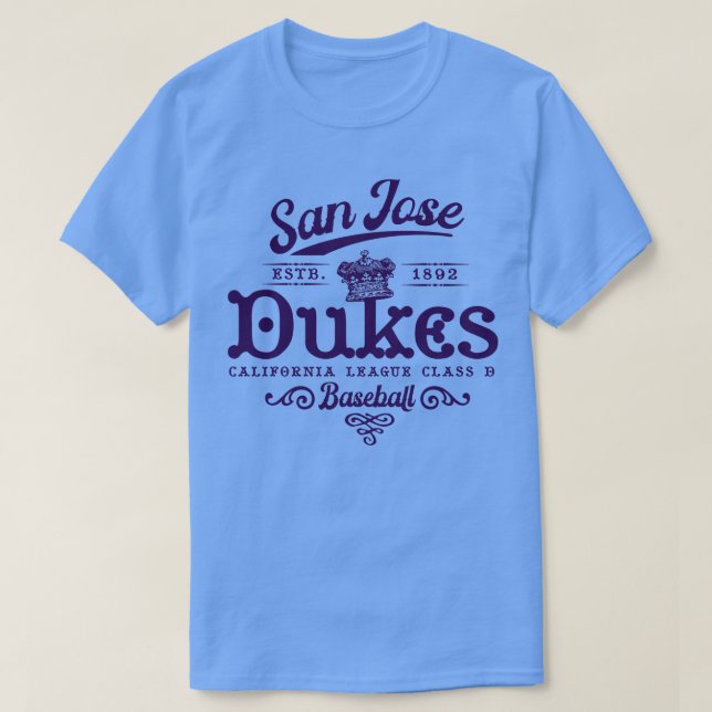 Camiseta Beisebol de San Jose Dukes (Frente do Design)