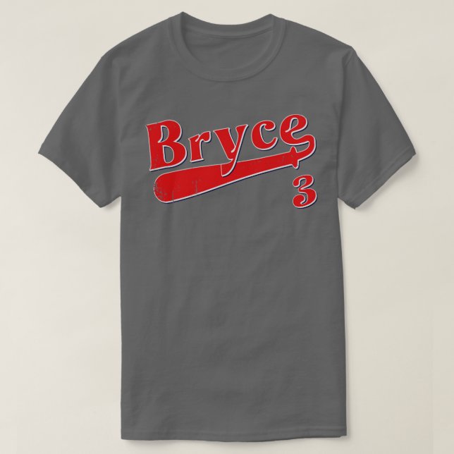 Camiseta Beisebol Do Bryce Retro Vintage (Frente do Design)
