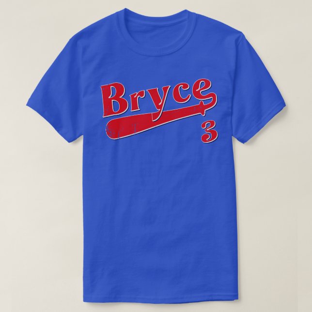 Camiseta Beisebol Do Bryce Retro Vintage (Frente do Design)