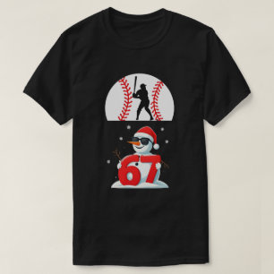 Camiseta Beisebol Drip Número 67 Jogador Ou 67º Aniversário