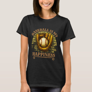Camiseta beisebol é a minha felicidade