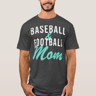 Camiseta Beisebol e mãe de baseball mãe