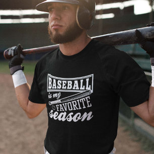 Camiseta Beisebol É Minha Estação Favorita
