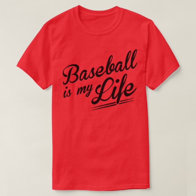 Camiseta Beisebol é minha vida (Frente do Design)