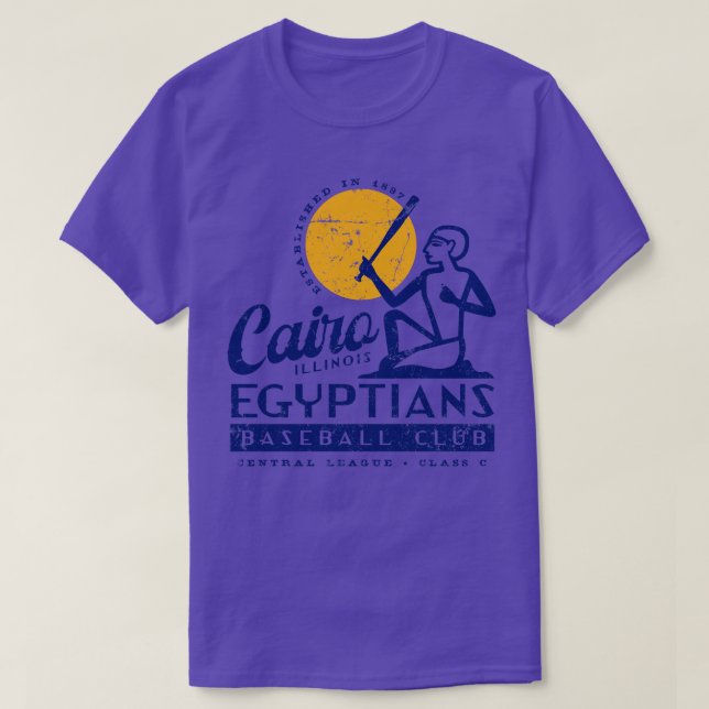 Camiseta Beisebol Egípcio do Cairo (Frente do Design)