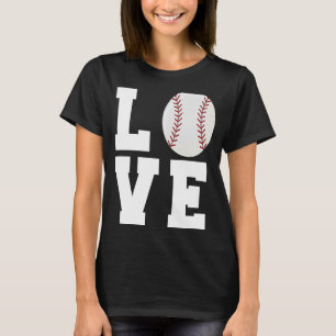 Camiseta Beisebol Engraçado Amor Jogador de Treinador de Pa