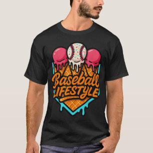 Camiseta Beisebol Estilo de Vida 101 Roupa Jovens Baseball 