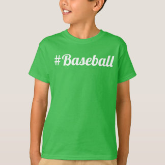 Camiseta Beisebol Hashtag Jovens Ventilador Deve Ter
