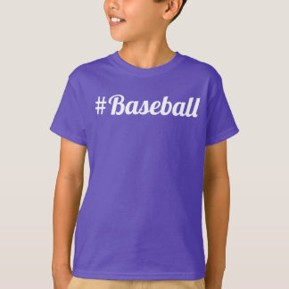 Camiseta Beisebol Hashtag Jovens Ventilador Deve Ter