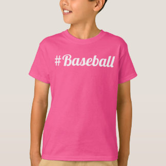 Camiseta Beisebol Hashtag Jovens Ventilador Deve Ter