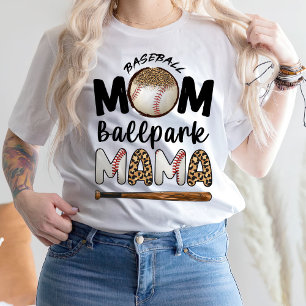 Camiseta Beisebol Mãe Ballpark Mama