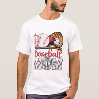 Camiseta Beisebol Mãe Beisebol