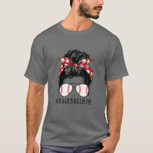 Camiseta Beisebol Mãe Mensagem Jogo do Jogo de Arma Dia de 