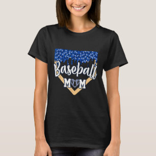 Camiseta Beisebol Mãe Placa Casa Dobra De Sorvete Com Sprin