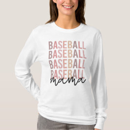 Camiseta Beisebol Mama | Presentes de mãe de beisebol