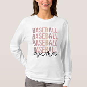 Camiseta Beisebol Mama Presentes de mãe de beisebol