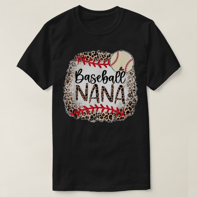 Camiseta Beisebol Nana Vovó Mulheres de Natal Dia da Mama G (Frente do Design)